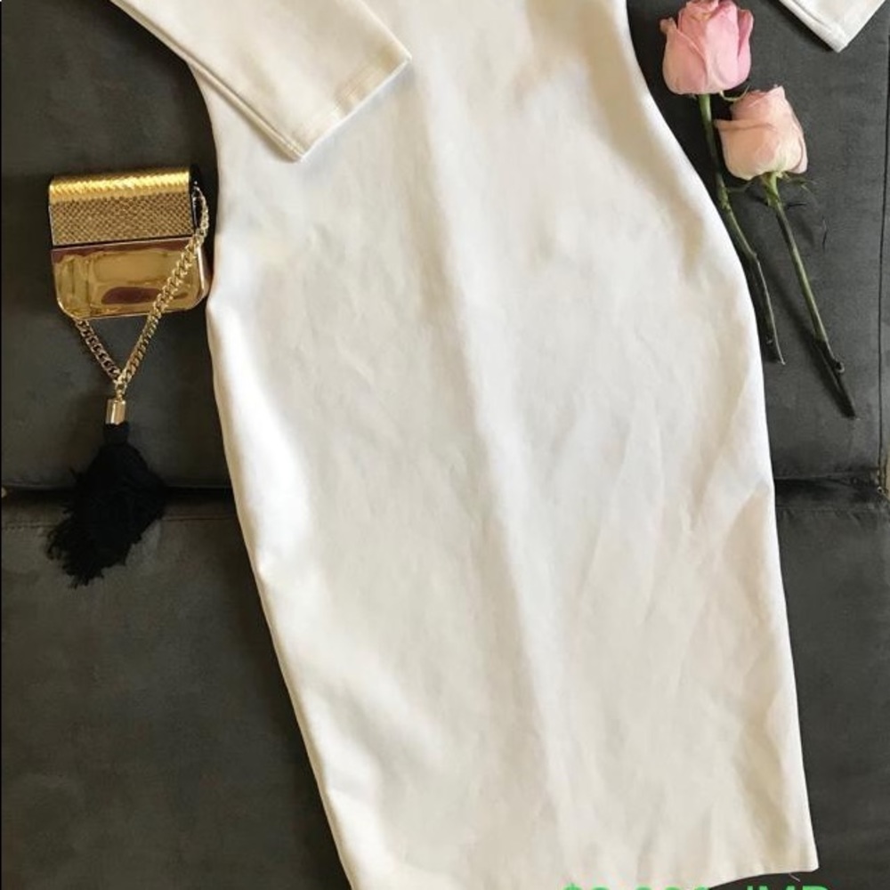 Thick Cotton Stretch Pencil Dress